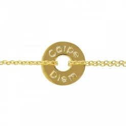 Bracelet Poème (plaqué or jaune)