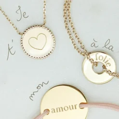 Bracelet Poème (plaqué or jaune)