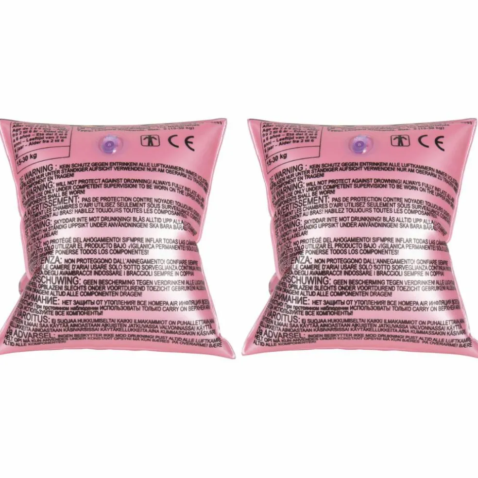 Brassards de natation Léopard rose et doré (2-6 ans)