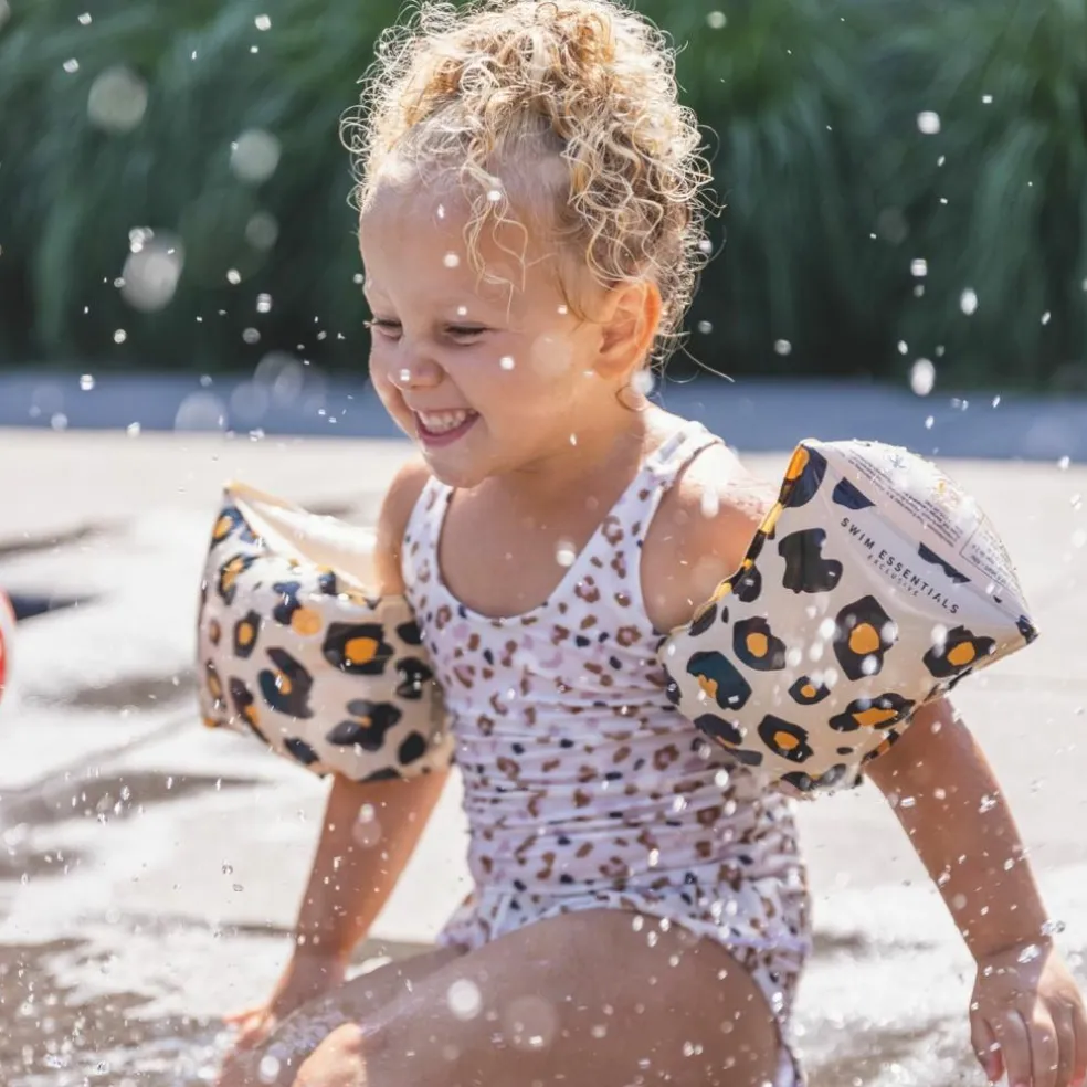 Brassards de natation Léopard beige (0-2 ans)