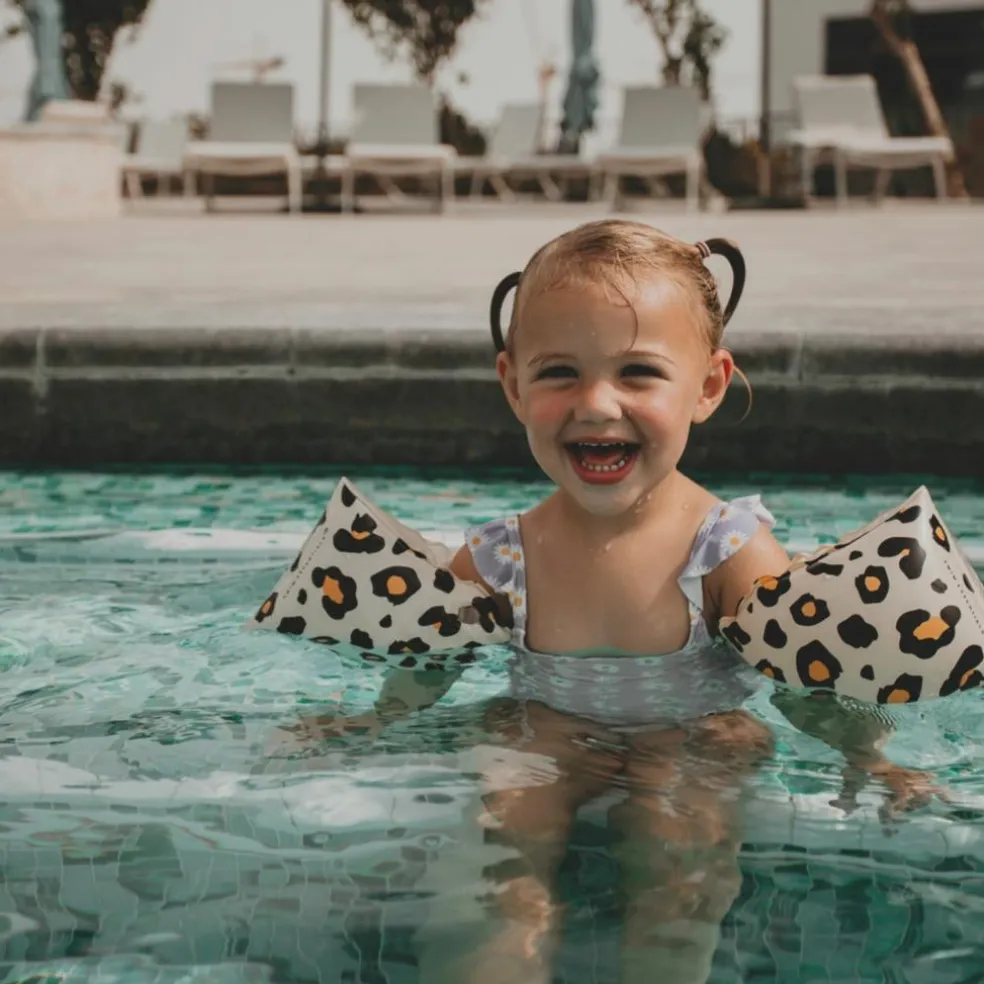 Brassards de natation Léopard beige (0-2 ans)