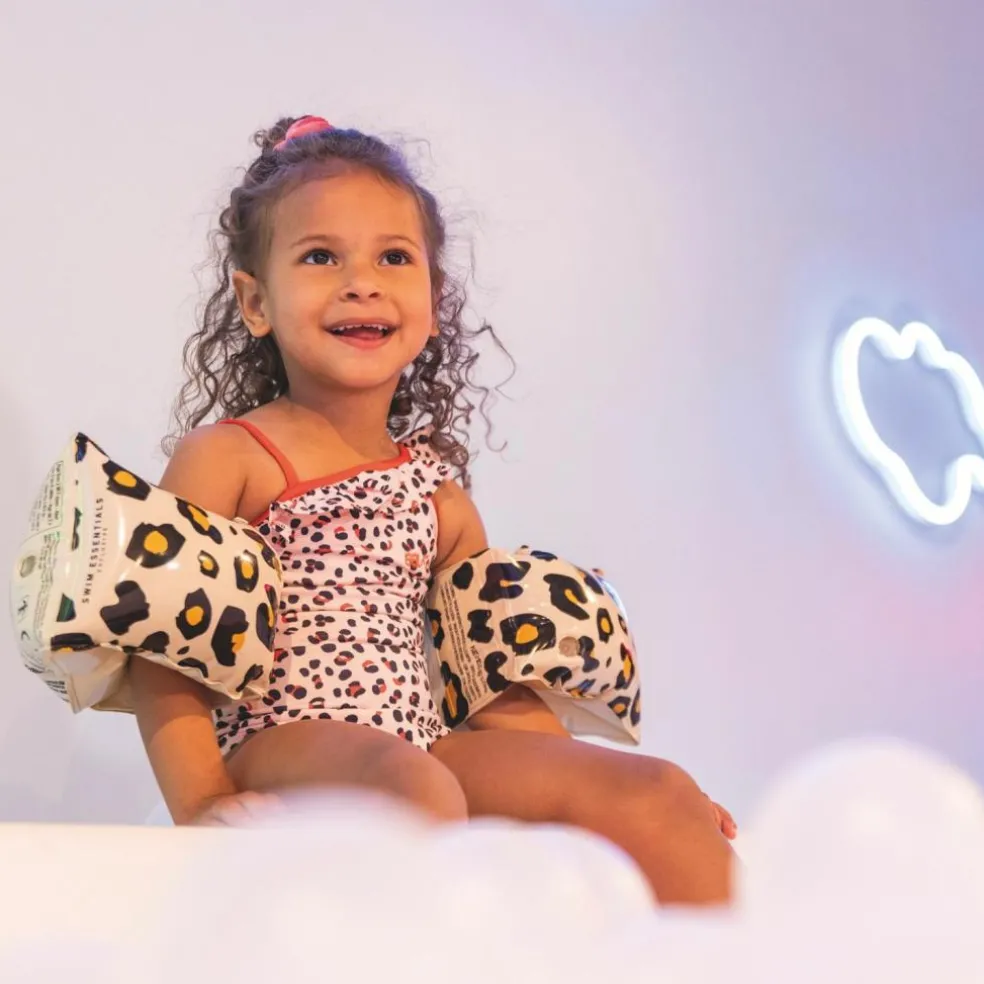 Brassards de natation Léopard beige (0-2 ans)