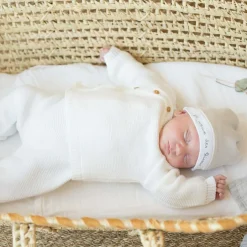 Brassière en maille Blanche (0-1 mois)