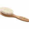 Brosse à cheveux bébé en hêtre rouge et soie de chèvre