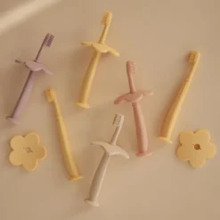Brosse à dent d'apprentissage fleur Soft lilac
