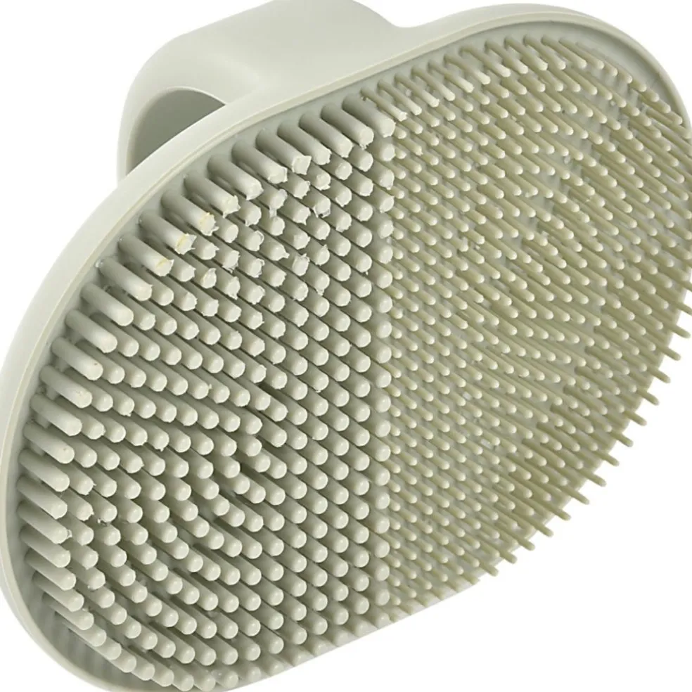 Brosse pour croûtes de lait en silicone Vert de gris