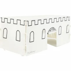 Cabane de table Château Noir et Beige (90 x 200 cm)