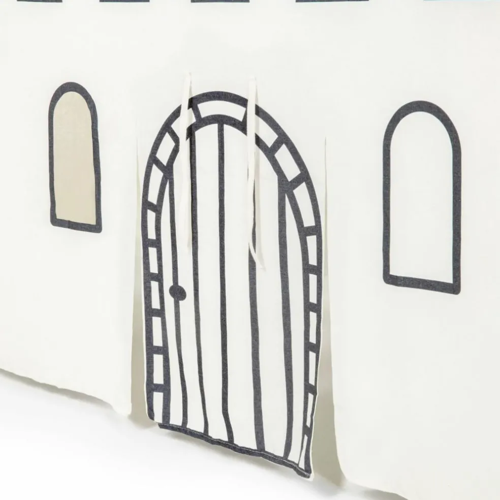 Cabane de table Château Noir et Beige (90 x 200 cm)