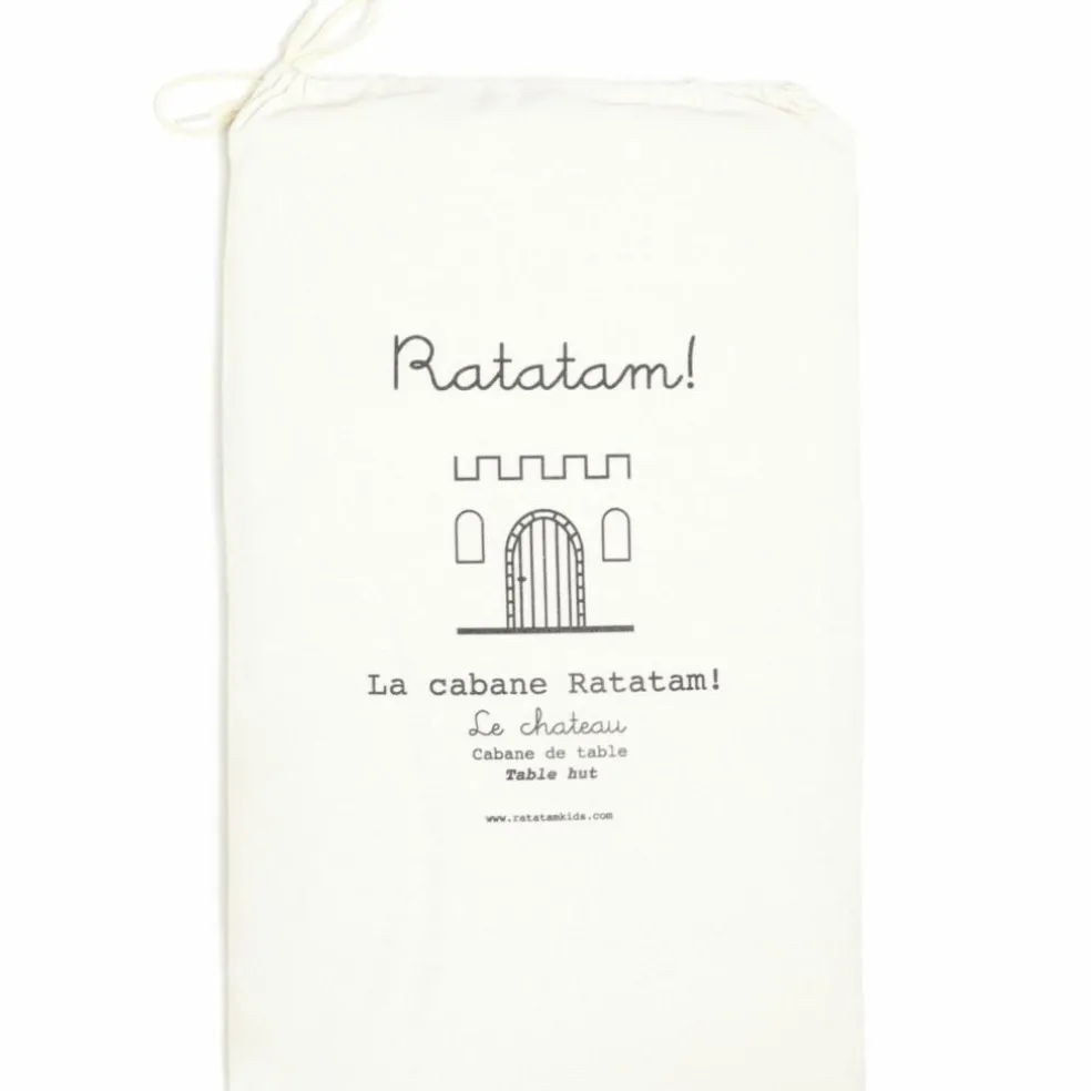 Cabane de table Château Noir et Beige (90 x 200 cm)