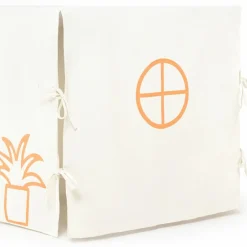 Cabane de table Maison Orange et Beige (90 x 200 cm)