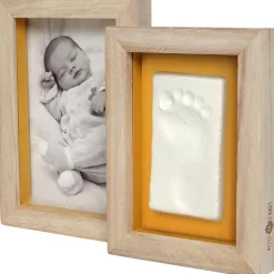 Cadre photo empreintes Duo Daisy Ochre