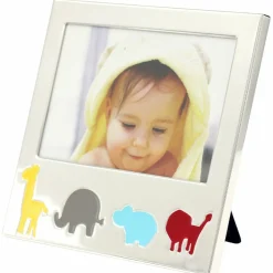 Cadre photo Safari personnalisable (métal argenté)