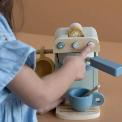 Cafetière en bois et accessoires