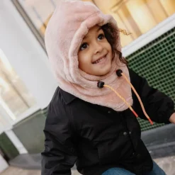 Cagoule polaire Warmy Pink (2-5 ans)