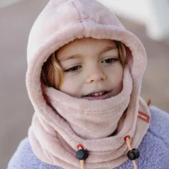 Cagoule polaire Warmy Pink (2-5 ans)