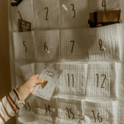 Calendrier de l'avent Gaze Ecru (personnalisable)