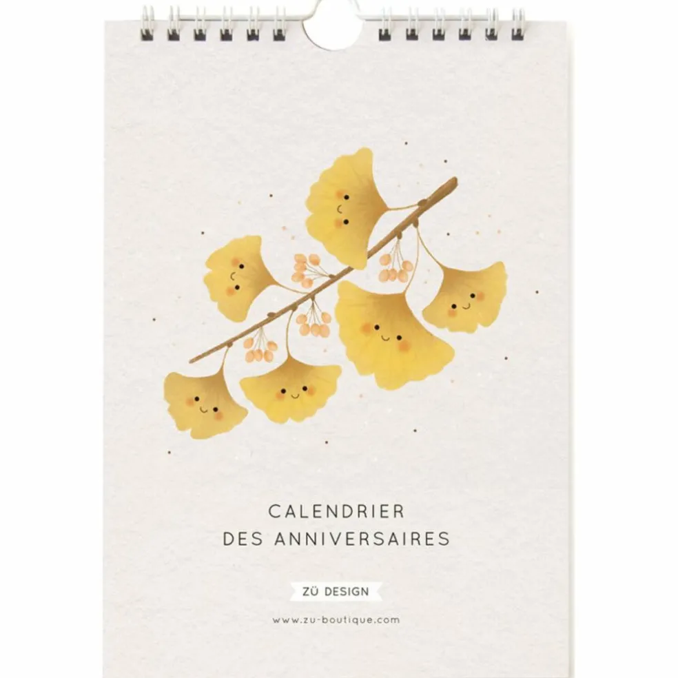 Calendrier des anniversaires Ginkgo