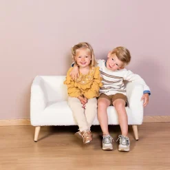 Canapé enfant Teddy écru