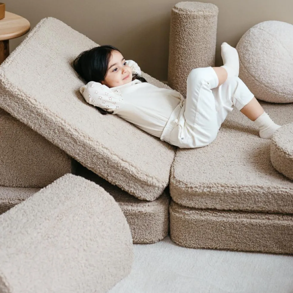 Canapé modulable Settee Biscuit molletonné