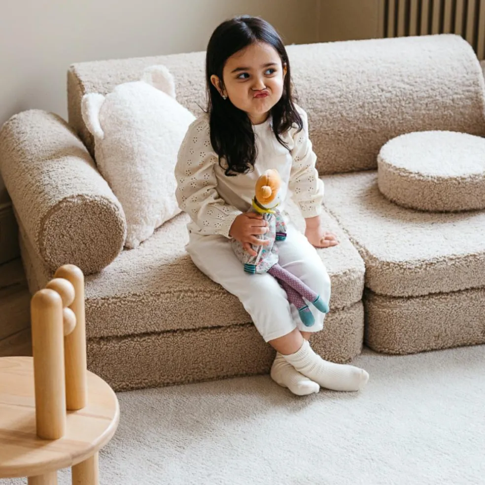 Canapé modulable Settee Biscuit molletonné