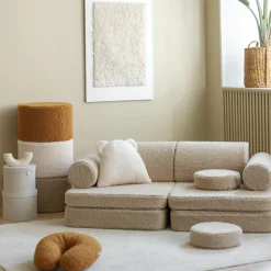 Canapé modulable Settee Biscuit molletonné