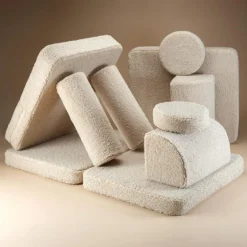 Canapé modulable Settee Biscuit molletonné