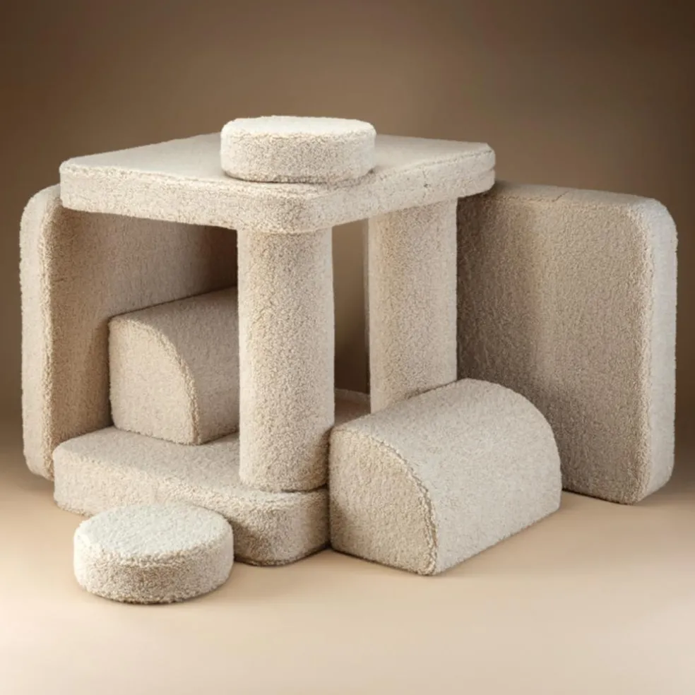 Canapé modulable Settee Biscuit molletonné