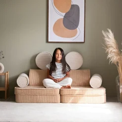 Canapé modulable Settee Brown Sugar velours côtelé