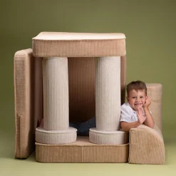 Canapé modulable Settee Brown Sugar velours côtelé