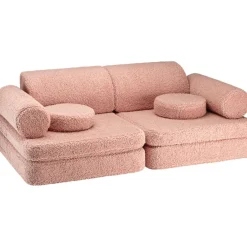 Canapé modulable Settee Guava Pink molletonné