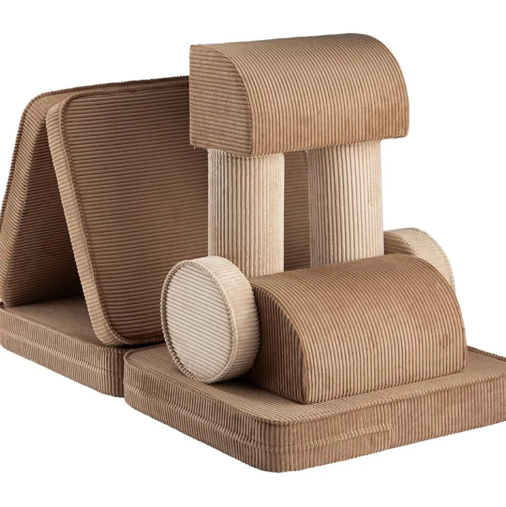 Canapé modulable Settee Toffee velours côtelé