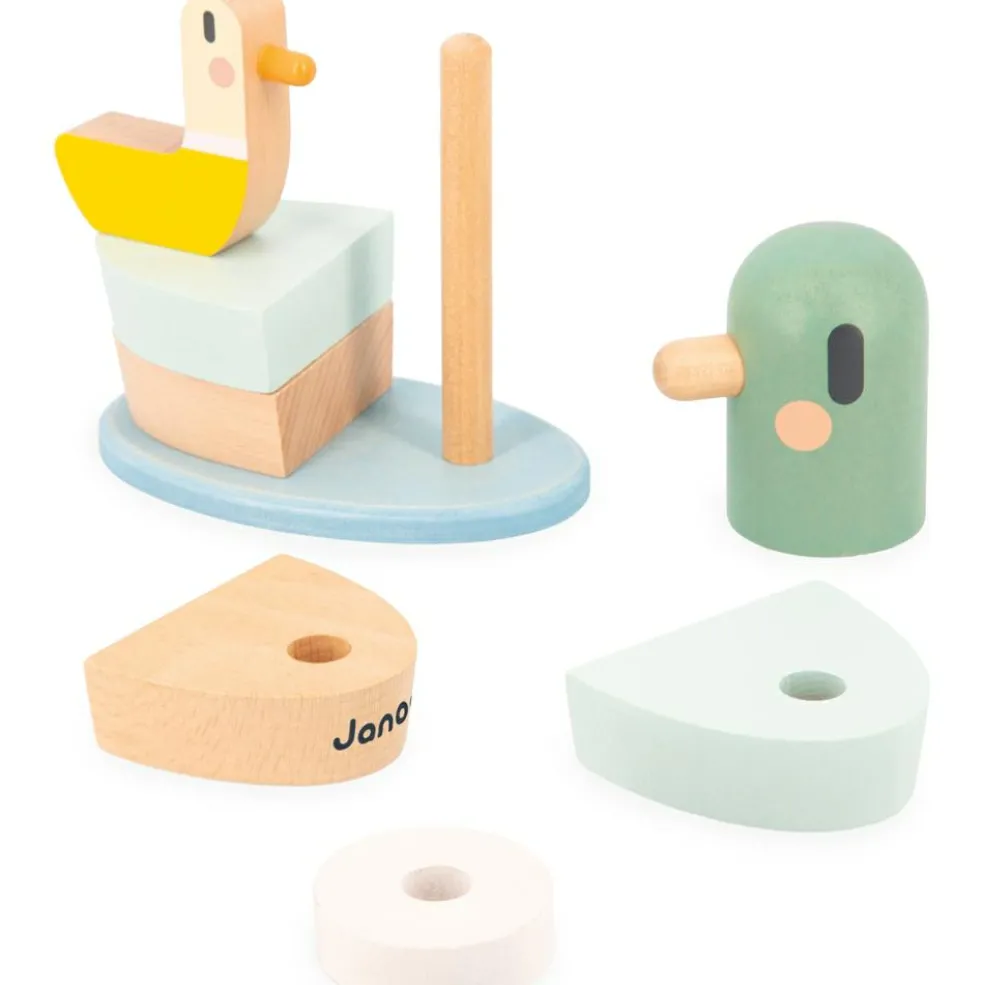 Canards empilables en bois Sweet Cocoon (8 pièces)