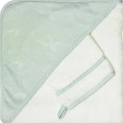 Cape de bain + gant Au large de Nova (70 x 70 cm)