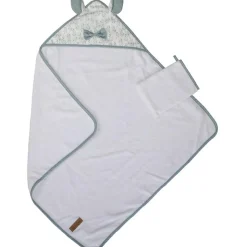 Cape de bain + gant Filou (75 x 75 cm)
