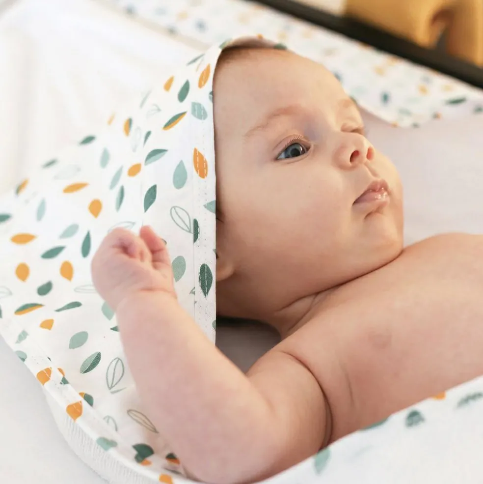 Cape de bain + gant Kolala et sa tribu (70 x 70 cm)