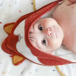 Cape de bain + gant Renard (70 x 70 cm)