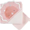 Cape de bain + gant tricératpos Popsie (75 x75 cm)