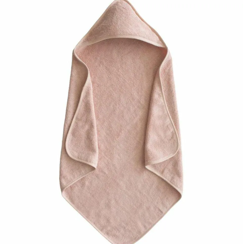 Cape de bain en coton bio Blush
