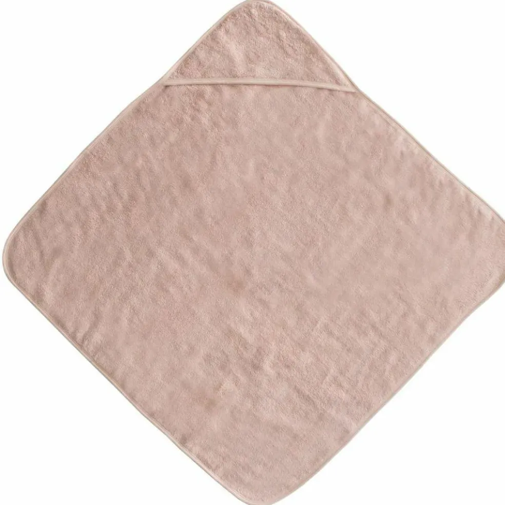 Cape de bain en coton bio Blush