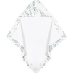 Cape de bain en coton et lin Feuillage (70 x 70 cm)