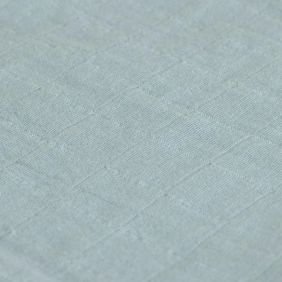 Cape de bain en mousseline-terry bleu poudré