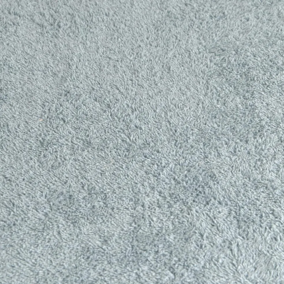 Cape de bain en mousseline-terry bleu poudré