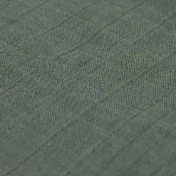 Cape de bain en mousseline-terry vert pétrole