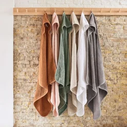 Cape de bain en éponge Ash green vert (75 x 75 cm)