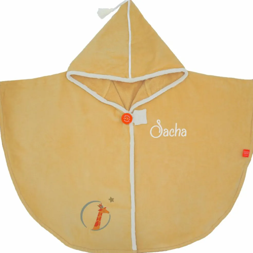 Cape de bain Girafe Vanille personnalisable (0-5 ans)