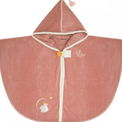 Cape de bain marsala écureuil personnalisable (0-5 ans)
