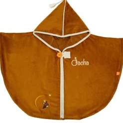 Cape de bain Ourson Noisette personnalisable (0-5 ans)