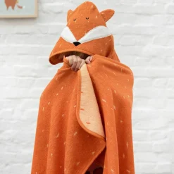 Cape de bain renard Mr. Fox (75 x 75 cm)