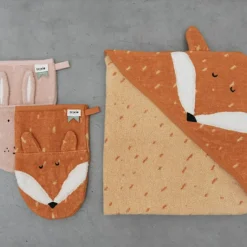 Cape de bain renard Mr. Fox (75 x 75 cm)