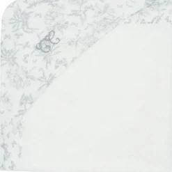 Cape de bain Toile de Jouy gris